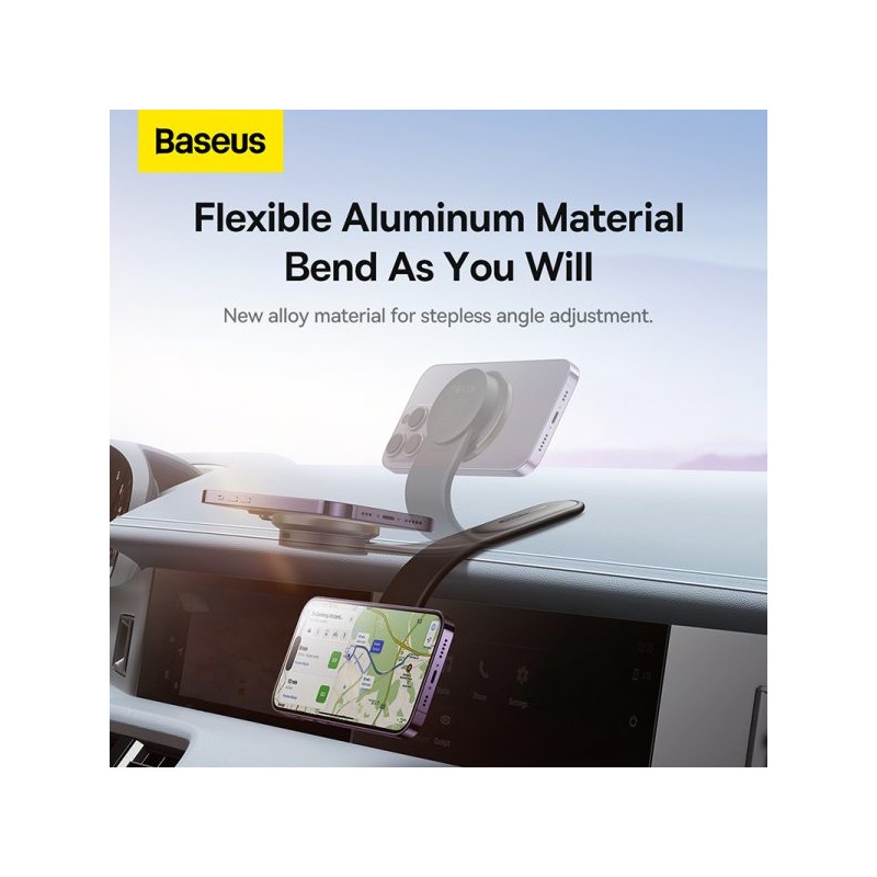 Baseus Wireless Dashboard Magnetic Car Charger - C02 Pro - Black — Buy in Cyprus with Fast Delivery