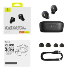 Baseus Headphones In Ear Beans TWS Bowie - E18 - Black — Buy in Cyprus with Fast Delivery
