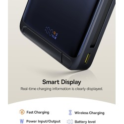 Baseus Powerbank - Wireless 45W 10000mAh NOMOS Qi2-Stand Black — Buy in Cyprus with Fast Delivery