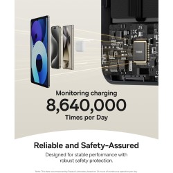 Baseus Powerbank - Wireless 45W 10000mAh NOMOS Qi2-Stand Black — Buy in Cyprus with Fast Delivery