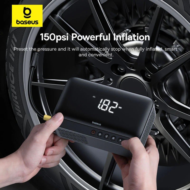 Baseus Car Jump Start Booster & Powerbank + Inflator - 6000mAh 600A SUPER ENERGY — Buy in Cyprus with Fast Delivery