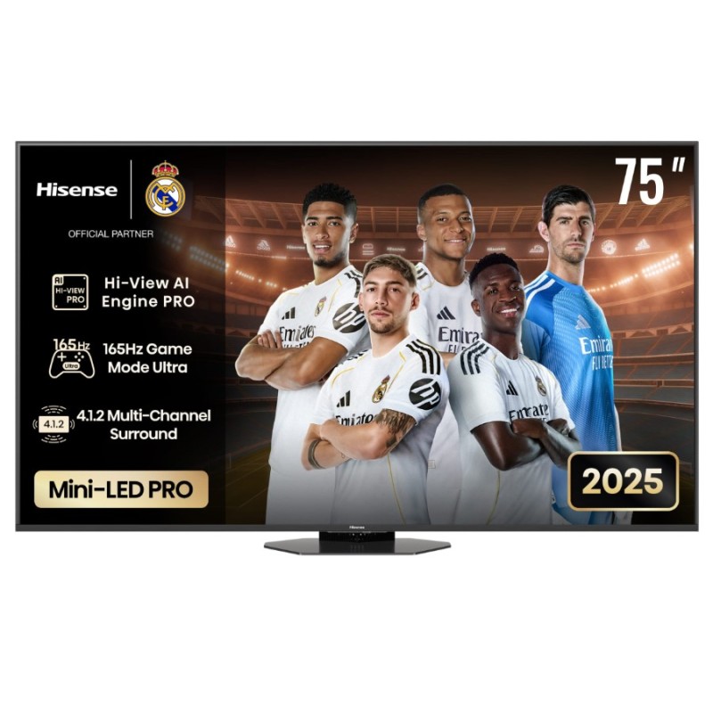 Hisense 75'' 4K Smart QLED MINI LED 144hz TV - 75U8Q - 75'' 4K Smart QLED MINI LED 144hz TV — Buy in Cyprus with Fast Delivery
