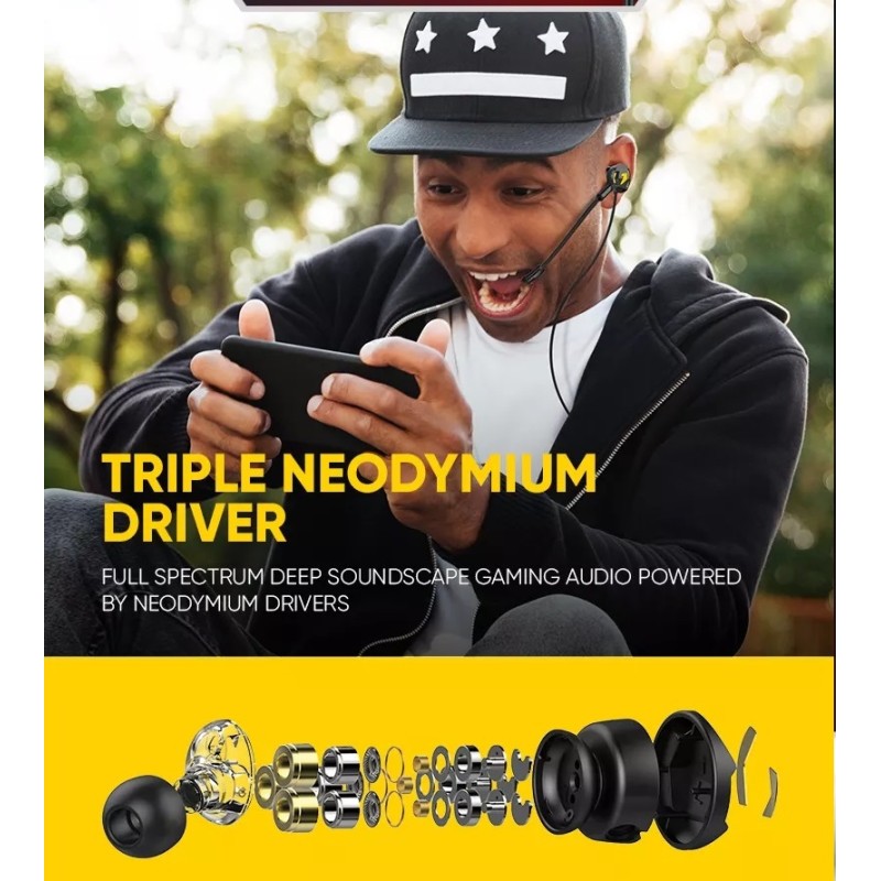 Armaggeddon Earphones - Wasp 7 Pro - 3D Gaming Earphones, Triple Neodymium Driver — Buy in Cyprus with Fast Delivery