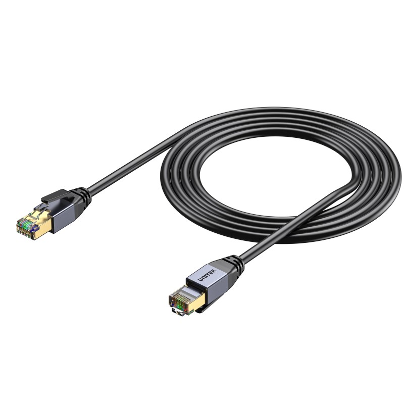 Unitek Network Patch Cable CAT8 - C18149A-3M - Black 3.0m — Buy in Cyprus with Fast Delivery