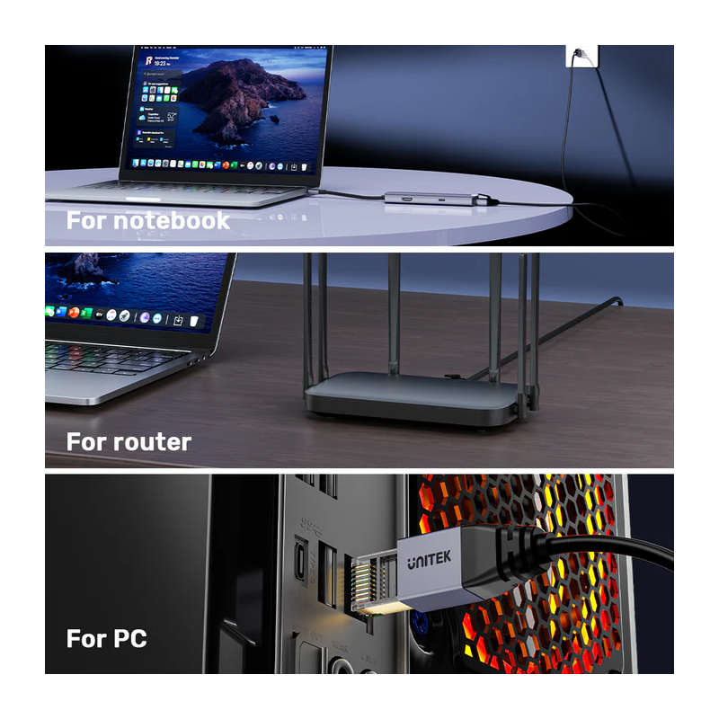 Unitek Network Patch Cable CAT8 - C18149A-3M - Black 3.0m — Buy in Cyprus with Fast Delivery