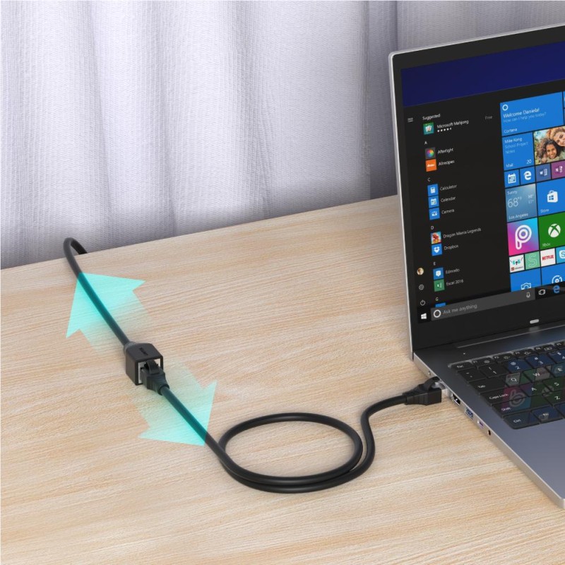 Unitek CAT6 M-F Extension Cable - C1896BK-5M - CAT6 M-F Extension Cable 5.0m — Buy in Cyprus with Fast Delivery