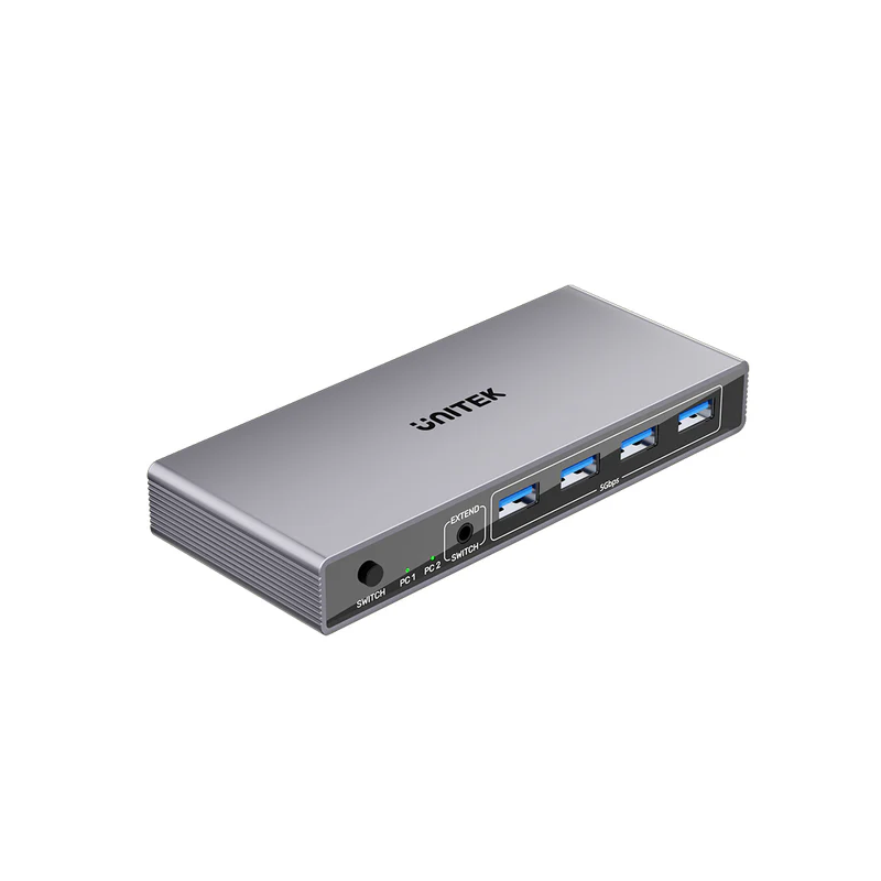 Unitek KVM DisplayPort Switch 2-1 8K60Hz with 4-Port USB 3.0 - V1310A - KVM DisplayPort Switch 2-1 8K60Hz with 4-Port USB 3.0