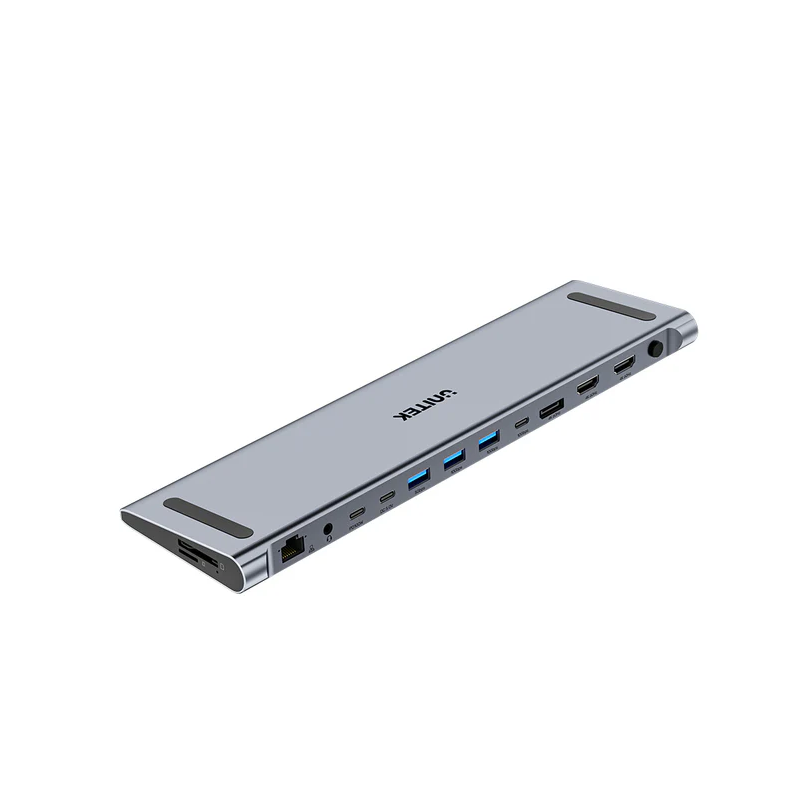 Unitek USB-C Docking Station & 2-Port KVM 10Gbps Triple Display - D1106A - Connect 2 PCs to 3 Monitors