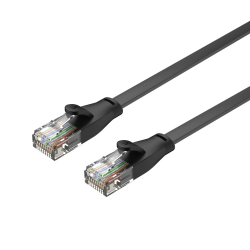 Unitek Flat Patch Cable CAT6 Black 5.0m - C1812GBK - Flat Patch Cable CAT6 Black 5.0m — Buy in Cyprus with Fast Delivery