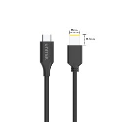 Unitek UCL USB-C to DC Cable - C14115BK - 1.8m 65W for Lenovo 11x4.5mm — Buy in Cyprus with Fast Delivery