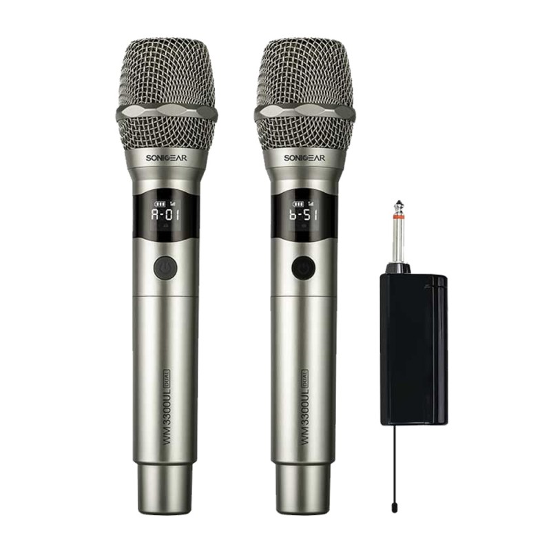 SonicGear Microphone Wireless - WM 3000UL - 2xHandsets DUAL Palladium — Buy in Cyprus with Fast Delivery
