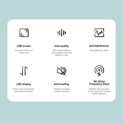 SonicGear Microphone Wireless - WM 3000UL - 2xHandsets DUAL Palladium — Buy in Cyprus with Fast Delivery