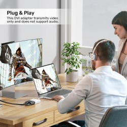 Unitek Converter USB-C to DVI Adapter - V1429A — Buy in Cyprus with Fast Delivery