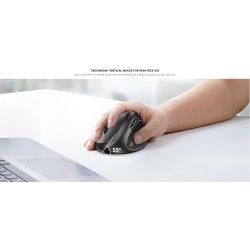 Genius Mouse Ergonomic Wireless+BT Vertical Silent AI - 8350S - Dark Gray — Buy in Cyprus with Fast Delivery