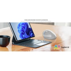 Genius Mouse Ergonomic Wireless+BT Vertical Silent AI - 8350S - Dark Gray — Buy in Cyprus with Fast Delivery