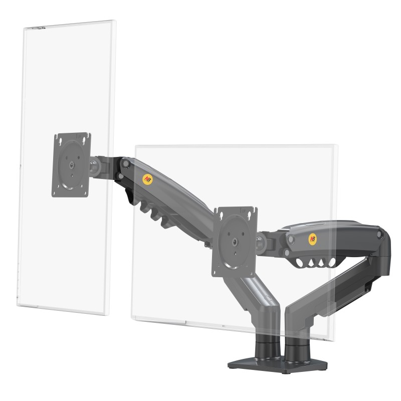 NBMounts Dual Arm Gas Desk Monitor Mount - F160 - updated version — Buy in Cyprus with Fast Delivery