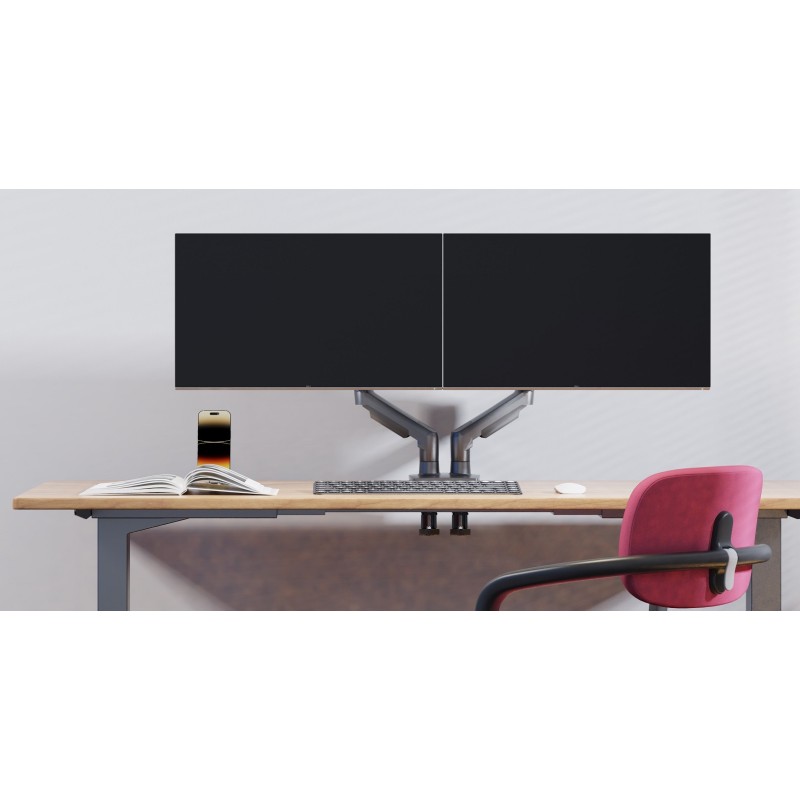 NBMounts Dual Arm Gas Desk Monitor Mount - F160 - updated version — Buy in Cyprus with Fast Delivery