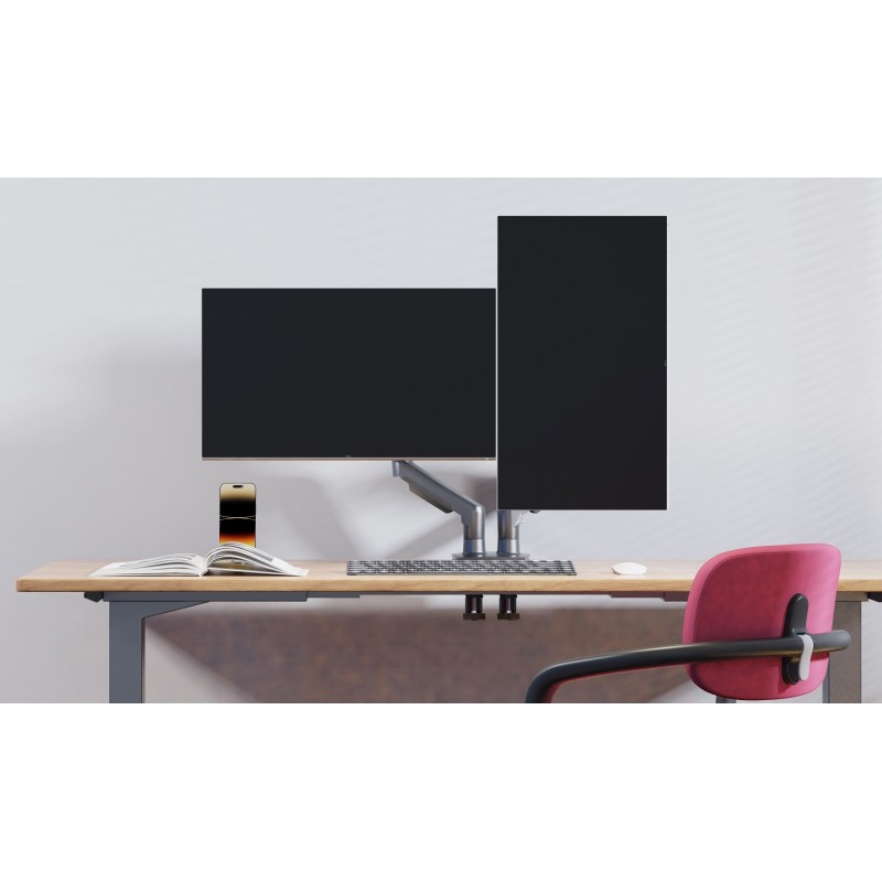 NBMounts Dual Arm Gas Desk Monitor Mount - F160 - updated version — Buy in Cyprus with Fast Delivery