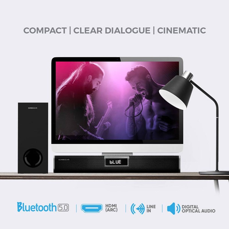 SonicGear SONICBAR - 5300BT - 140W Soundbar with Wireless SubWoofer BT & HDMI — Buy in Cyprus with Fast Delivery