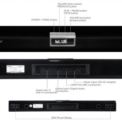 SonicGear SONICBAR - 5300BT - 140W Soundbar with Wireless SubWoofer BT & HDMI — Buy in Cyprus with Fast Delivery