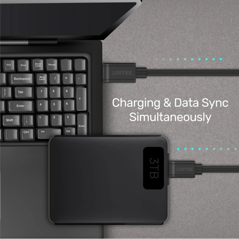 Unitek MC USB-C 2.0 to Micro USB Cable - Y-C473BK - 1.0m — Buy in Cyprus with Fast Delivery