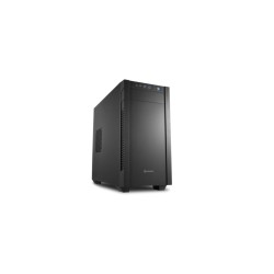 Sharkoon S1000 Micro-ATX Tower Case - Black, Supports Micro-ATX/Mini-ITX, 400mm GPU, 155mm Cooler