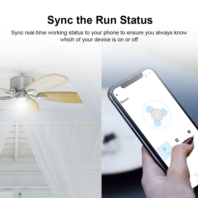 Sonoff WiFi Smart Ceiling Fan-Light Controller - IFAN04 - 3A — Buy in Cyprus with Fast Delivery