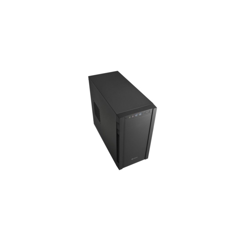 Sharkoon S1000 Micro-ATX Tower Case - Black, Supports Micro-ATX/Mini-ITX, 400mm GPU, 155mm Cooler