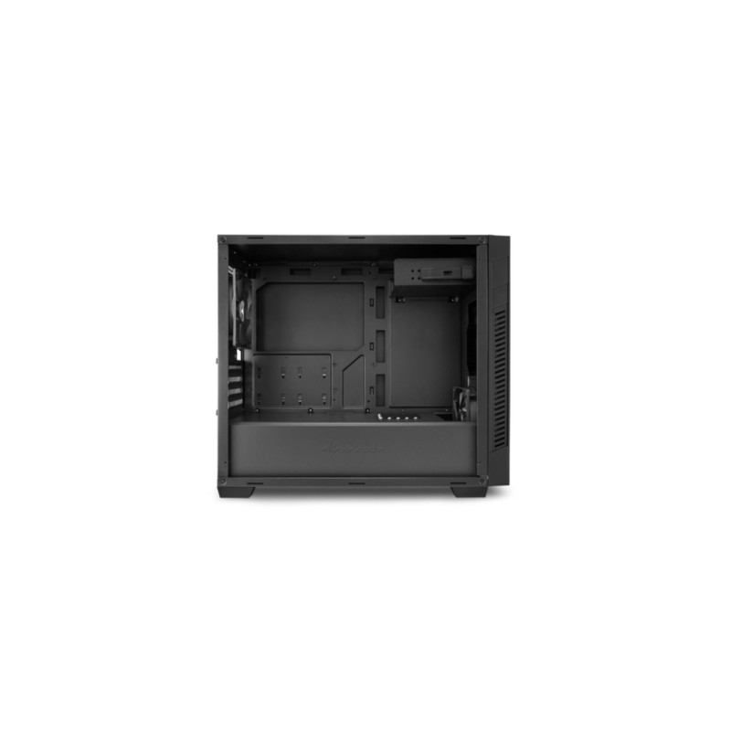 Sharkoon S1000 Micro-ATX Tower Case - Black, Supports Micro-ATX/Mini-ITX, 400mm GPU, 155mm Cooler