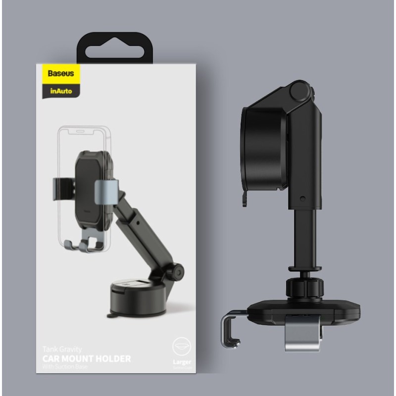 Baseus Tank Gravity Car Mount Holder with Suction Base - Tank Gravity, Suction Base — Buy in Cyprus with Fast Delivery