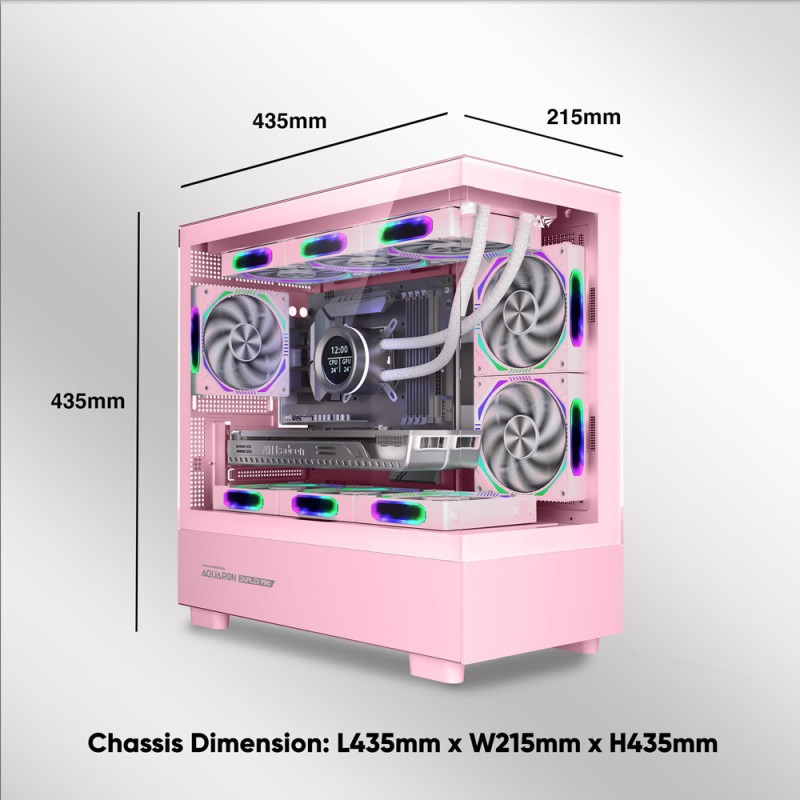 Armaggeddon Gaming Case - M-ATX AQUARON DUPLEX PRO Black (420mm VGA) — Buy in Cyprus with Fast Delivery