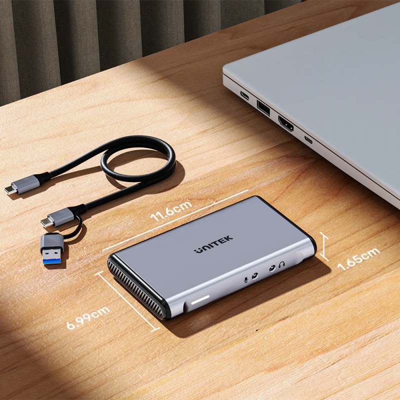 Unitek Capture Card - V1177A - 4K60Hz 3.5mm Audio & Dual HDMI Loop Out — Buy in Cyprus with Fast Delivery