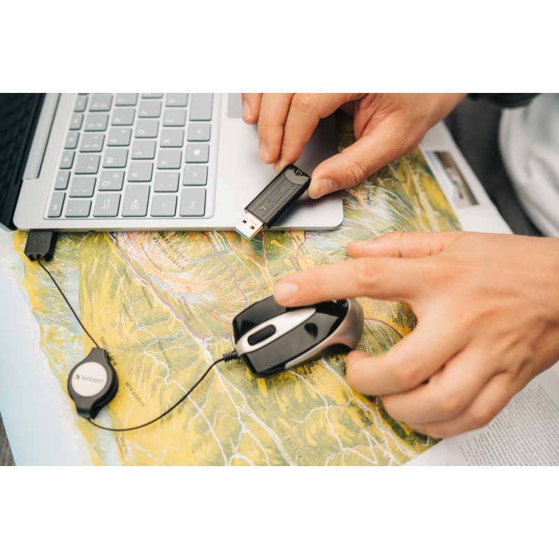 Verbatim USB Drive - 3.2 Pinstripe 256GB Black — Buy in Cyprus with Fast Delivery