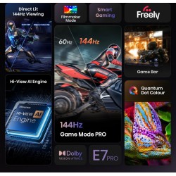 Hisense TV - 55E7Q PRO - 55'' 4K Smart QLED TV 144 Hz — Buy in Cyprus with Fast Delivery