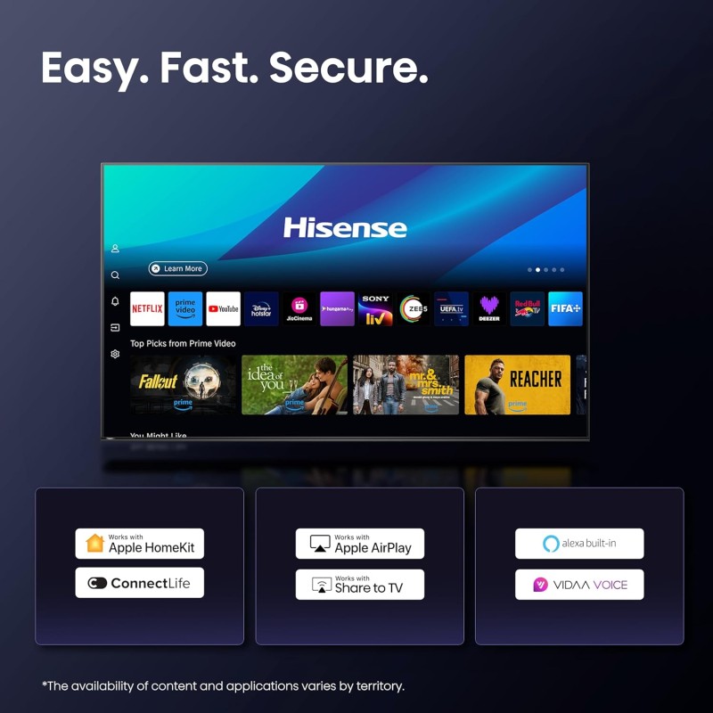 Hisense TV - 55E7Q PRO - 55'' 4K Smart QLED TV 144 Hz — Buy in Cyprus with Fast Delivery