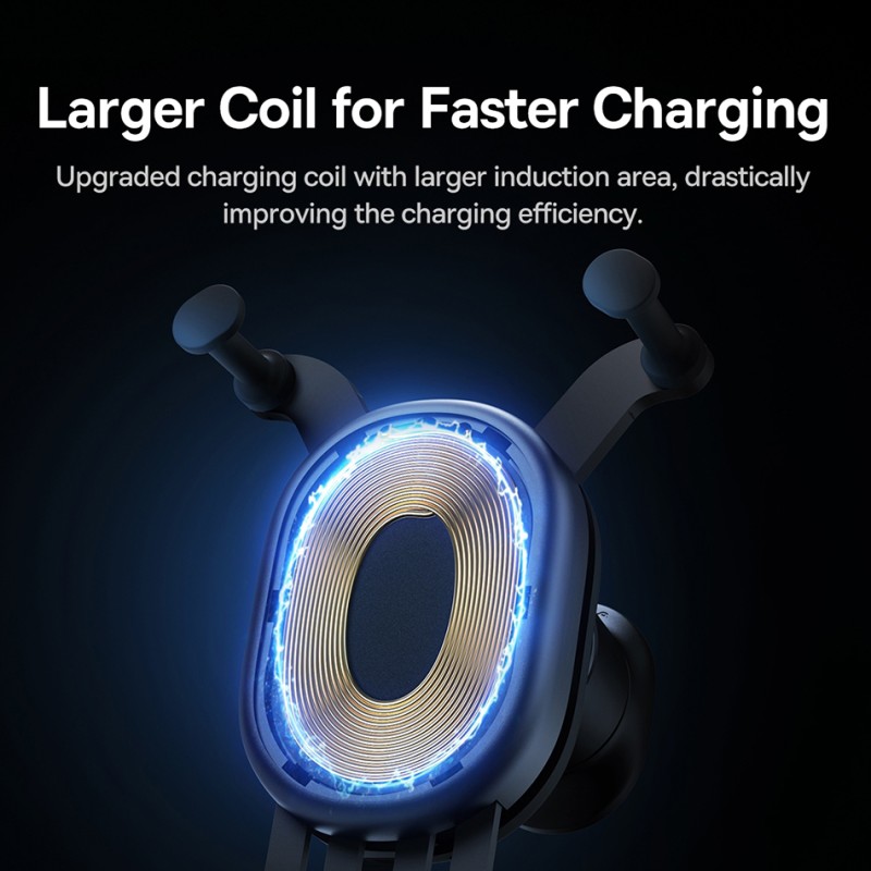 Baseus 15W Wireless AirVent Car Charger & Mount - SUWX030001 - AirVent — Buy in Cyprus with Fast Delivery