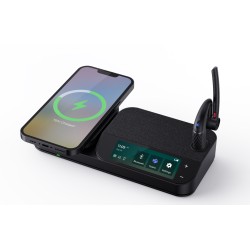 Yealink Headset - BH71 - Wireless Bluetooth 4-Mic NC with Speakerphone & Wireless Charger Workstation Teams