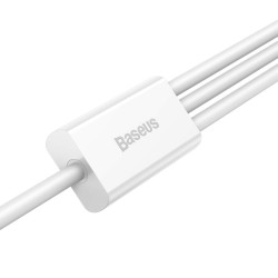 Baseus Cable Superior Series - 3-in-1 1.5m White — Buy in Cyprus with Fast Delivery