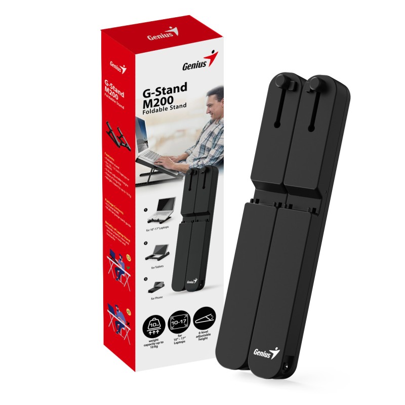 Genius Foldable Stand - M200 - Foldable Stand for Laptops & Tablets — Buy in Cyprus with Fast Delivery