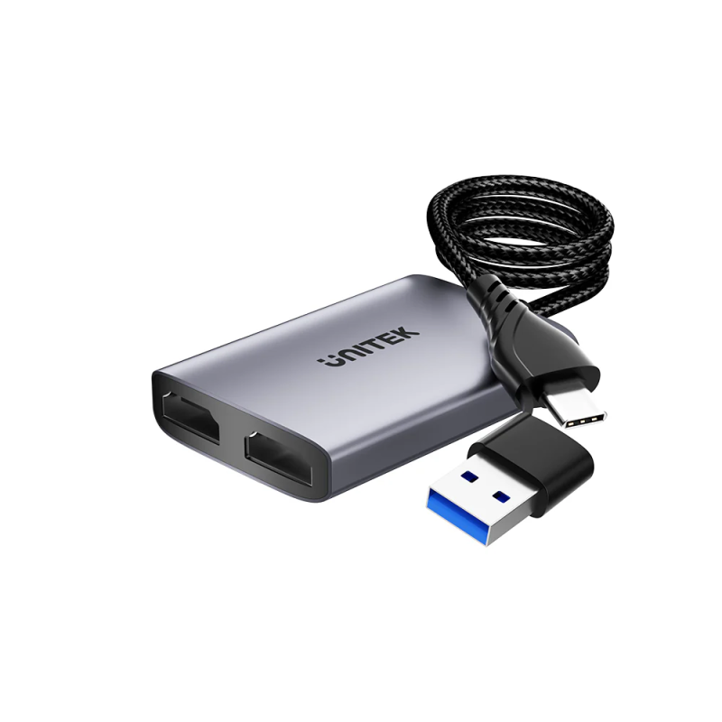 Unitek Converter - V1427A - USB-A USB-C to Dual HDMI 1080P MST Win Mac — Buy in Cyprus with Fast Delivery