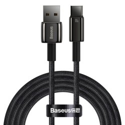 Baseus Cable - USB-C to USB-A Tungsten Gold 100W 2.0m Blk — Buy in Cyprus with Fast Delivery