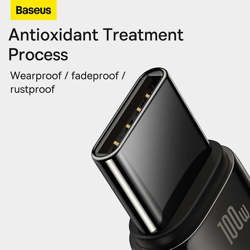 Baseus Cable - USB-C to USB-A Tungsten Gold 100W 2.0m Blk — Buy in Cyprus with Fast Delivery