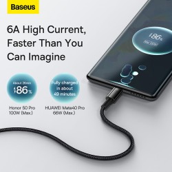 Baseus Cable - USB-C to USB-A Tungsten Gold 100W 2.0m Blk — Buy in Cyprus with Fast Delivery