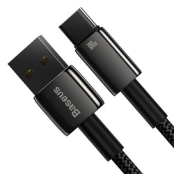 Baseus Cable - USB-C to USB-A Tungsten Gold 100W 2.0m Blk — Buy in Cyprus with Fast Delivery