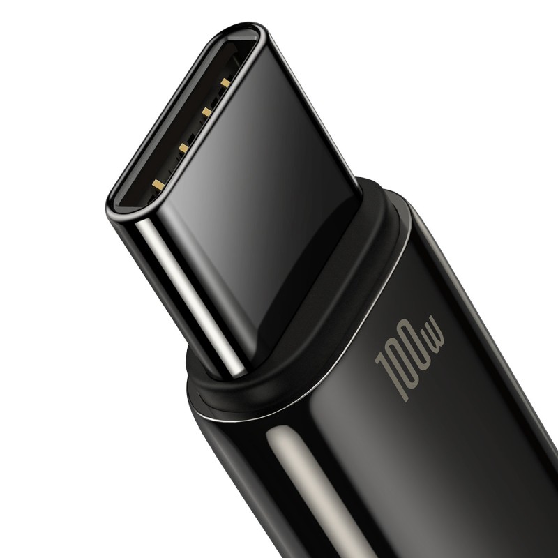 Baseus Cable - USB-C to USB-A Tungsten Gold 100W 2.0m Blk — Buy in Cyprus with Fast Delivery