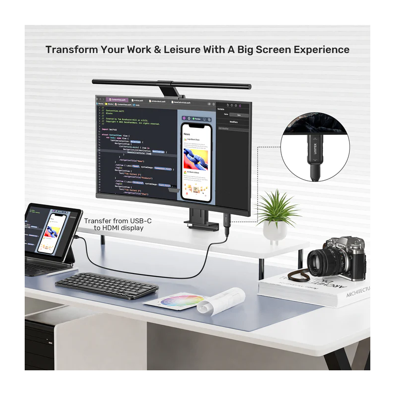 Unitek USB-C Female to HDMI Male Adaptor - V1187A - 4K — Buy in Cyprus with Fast Delivery