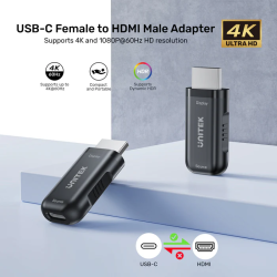 Unitek USB-C Female to HDMI Male Adaptor - V1187A - 4K — Buy in Cyprus with Fast Delivery