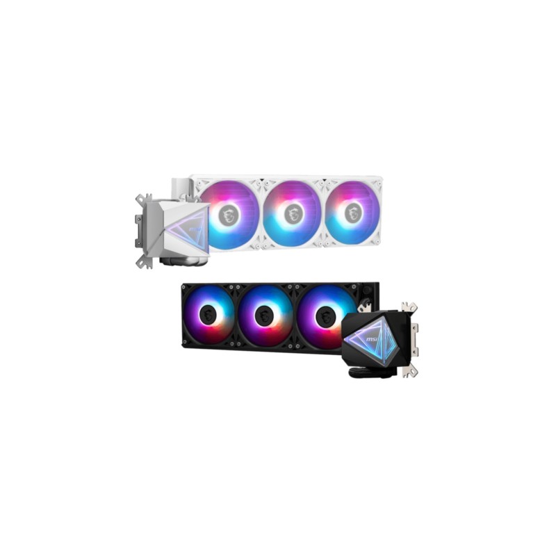 MSI MAG CORELIQUID I360 - 360mm AIO Liquid CPU Cooler - 3x 120mm Fans, Infinite Mirror Design