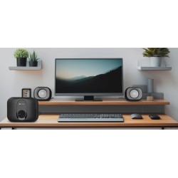 Natec PC Speakers - PUG - 2.1 USB Powered 3.5mm 11W RMS Black — Buy in Cyprus with Fast Delivery