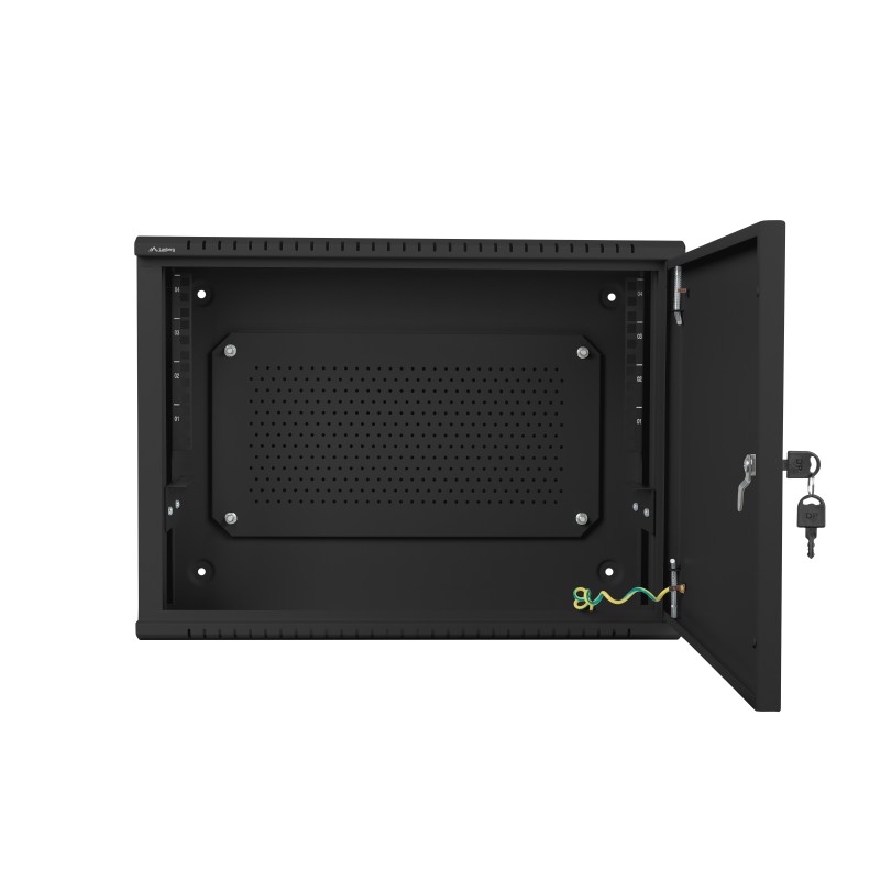 Lanberg 19'' Low Profile Wall Rack - 4U+3U Assembled Black — Buy in Cyprus with Fast Delivery